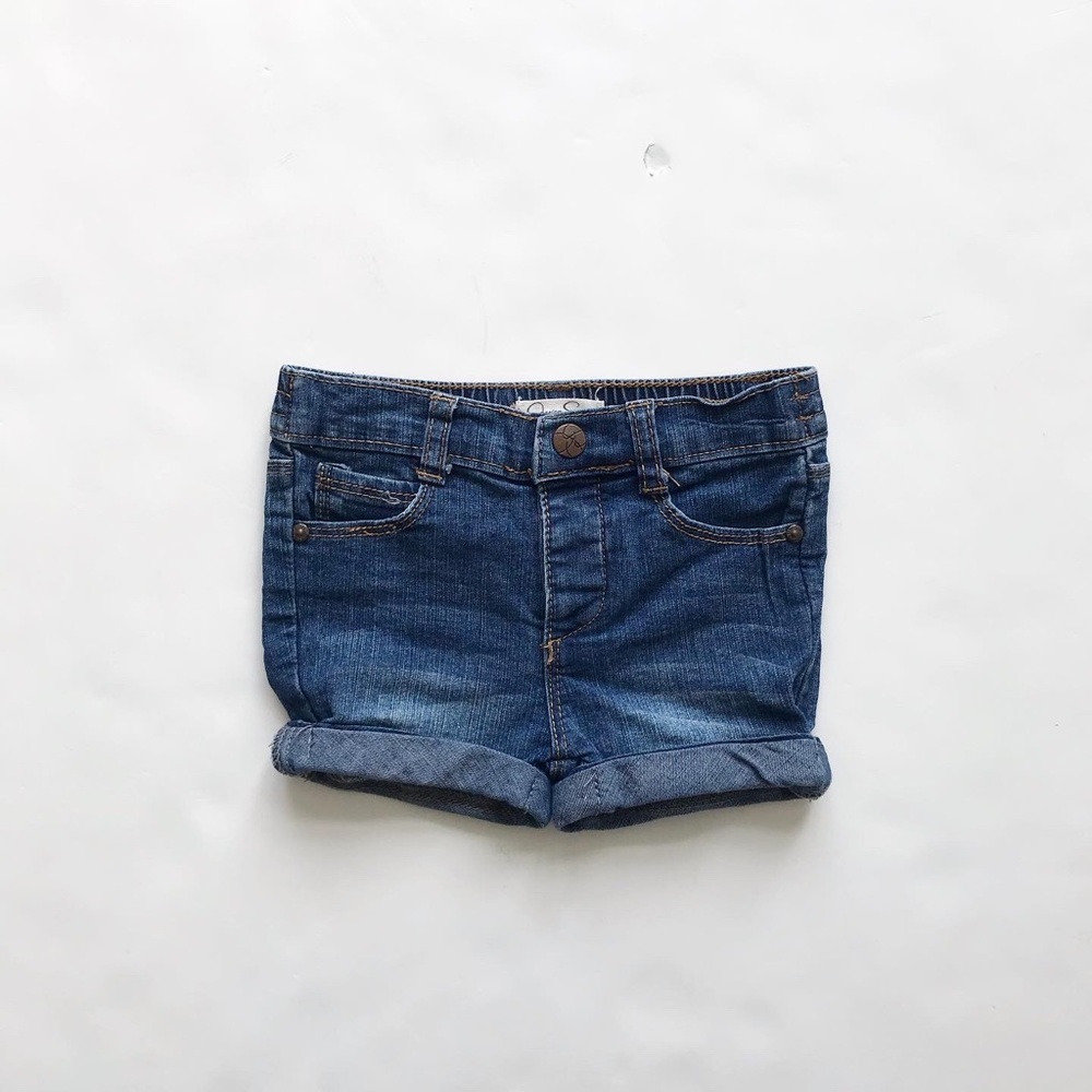 Jessica Simpson medium wash rolled shorts EUC 12m